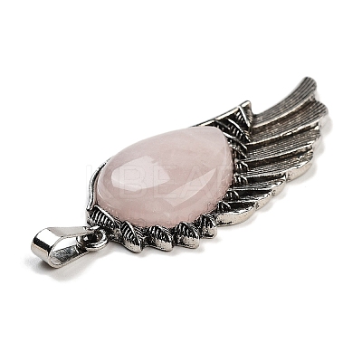 Natural Rose Quartz Big Pendants G-G112-02AS-13-1