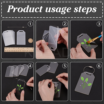 Acrylic Reserved Label Card DIY-FG0007-37-1