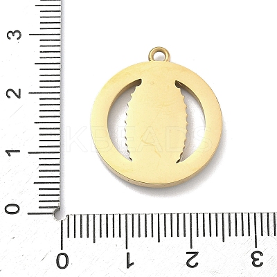304 Stainless Steel & Rhinestone Pendants STAS-G371-09I-02G-1