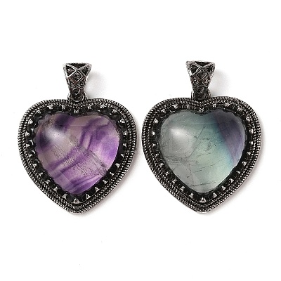 Natural Fluorite Pendants G-A095-01AS-03-1