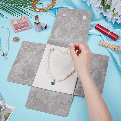 Portable Travel Velvet Pearl Necklaces Flap Carring Cases TP-WH0025-01C-1