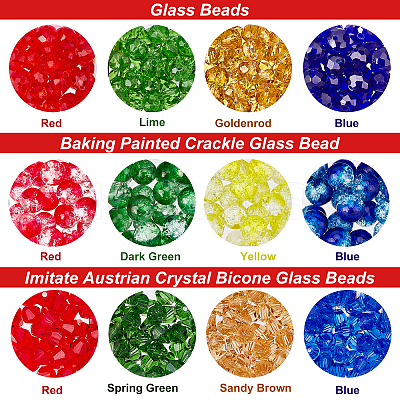 3 Style Glass Beads GLAA-FH0001-31-1