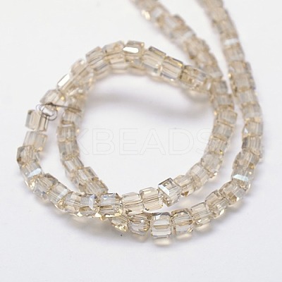Electroplate Glass Bead Strands EGLA-J028-3x3mm-FM1-1