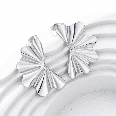 304 Stainless Steel Stud Earrings for Women EJEW-K306-10P-1