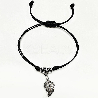 Alloy Hollow Leaf Charms Bracelet TR0366-1