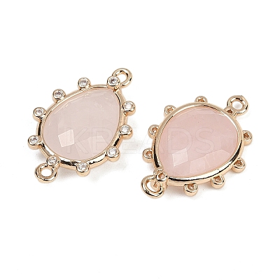 Natural Mixed Stone Faceted Connector Charms G-K347-07G-1