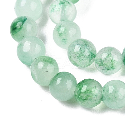 Dyed Natural White Jade Beads Strands G-T140-4mm-A06-1