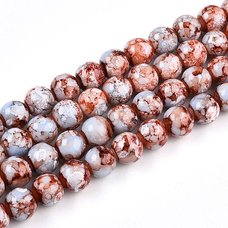 Baking Paint Glass Beads X1-DGLA-N003-10mm-A03-1