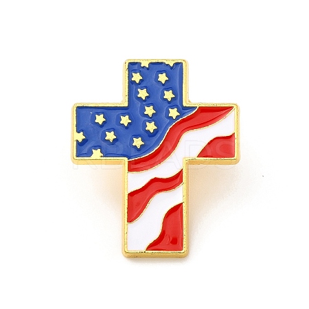 Cross Enamel Pin JEWB-C001-01A-1
