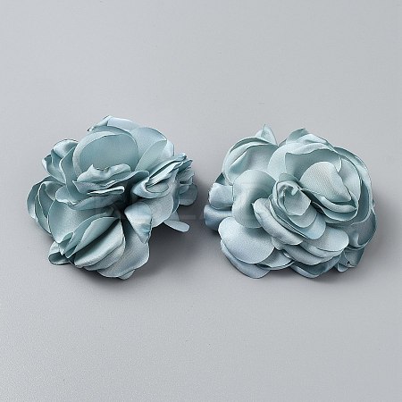 Flower Cloth Shoe Decoration AJEW-WH0039-45A-1
