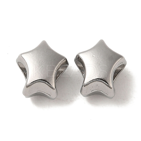 Non-Tarnish 304 Stainless Steel European Beads STAS-K285-19P-1