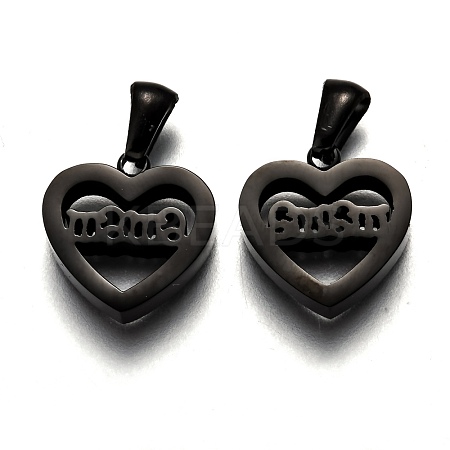 Mother's Day 304 Stainless Steel Pendants STAS-F253-01EB-1