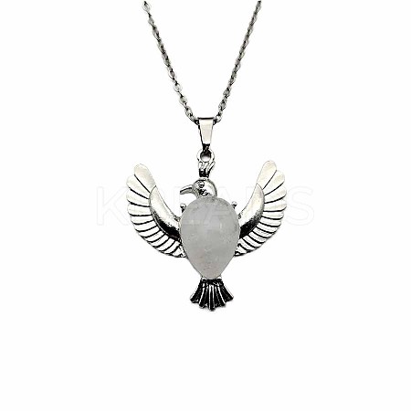 Peace Dove Water Droplet Crystal Necklace Pendant Fashion Ornament Simple Pendant VL5109-5-1