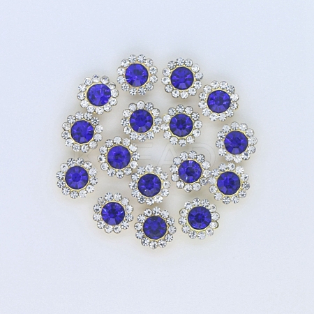 Rhinestone Buttons RB-WH0004-01LG-05-1