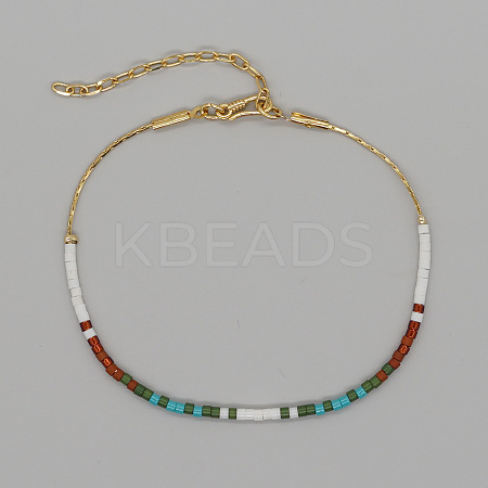 Bohemian Glass Seed Bead Beaded Bracelets for Women ZS2155-3-1