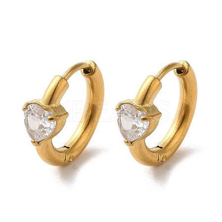 Golden 304 Stainless Steel Hoop Earrings EJEW-K271-01B-G-1