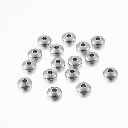 Tarnish Resistant 201 Stainless Steel Spacer Beads STAS-H376-50-1