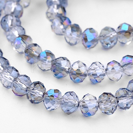 Electroplate Glass Bead Strands GLAA-A024D-HR07-1