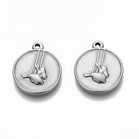 Non-Tarnish 304 Stainless Steel Pendants STAS-A042-01P-1