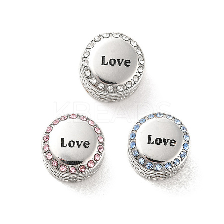 304 Stainless Steel European Beads STAS-D180-06P-1