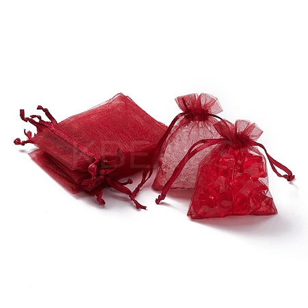 Organza Gift Bags with Drawstring LS-X-OP-R016-7x9cm-03-1