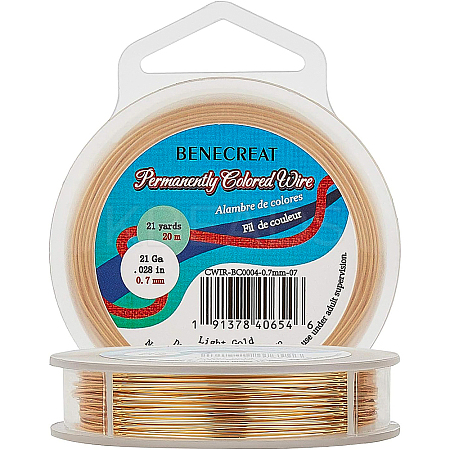 Round Copper Wire for Jewelry Making CWIR-BC0004-0.7mm-07-1