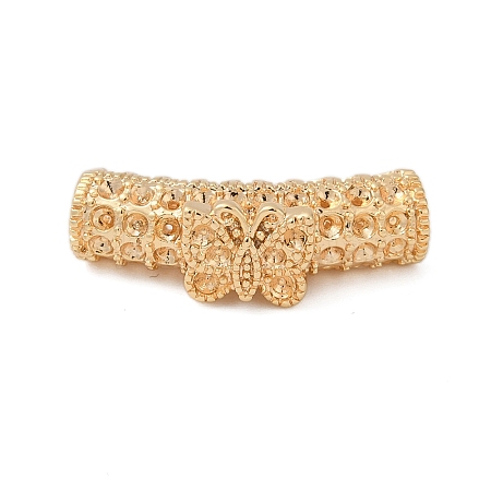 Brass Tube European Beads KK-G532-05B-G-1