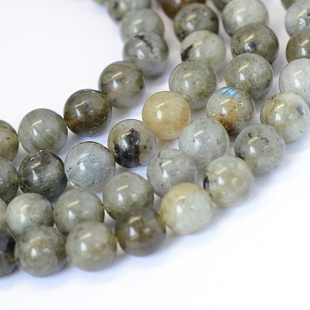 Natural Labradorite Round Bead Strands LS-G-E334-4mm-19-1