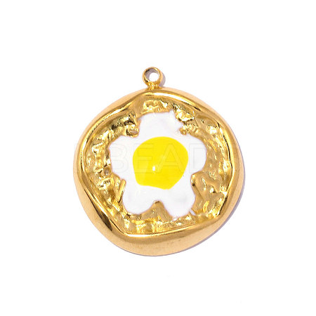304 Stainless Steel Pendants STAS-OY012-76G-1