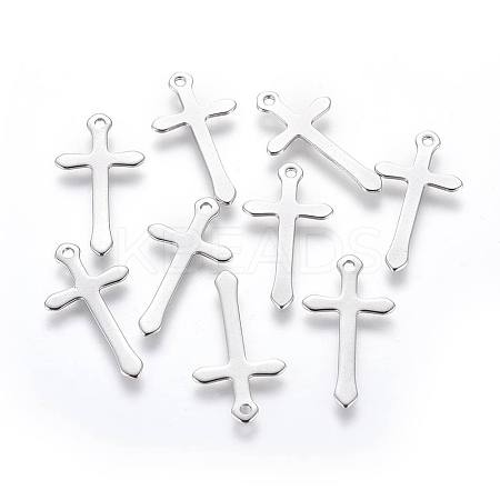 Non-Tarnish 201 Stainless Steel Pendants STAS-F222-009-1