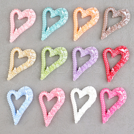 Opaque Resin Hollow Decoden Cabochons RESI-Q230-01-1