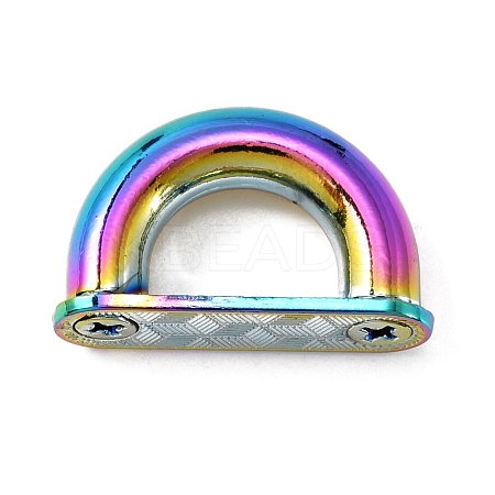 Rainbow Color Alloy Bag Suspension Clasps DIY-WH0304-418-1