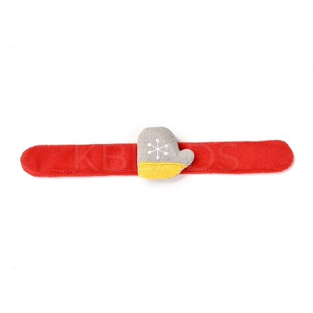 (Jewelry Parties Factory Sale)Christmas Slap Bracelets X1-BJEW-B012-03-1