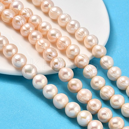 Natural Cultured Freshwater Pearl Beads Strands PEAR-I007-07T-03-1