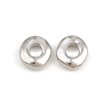 Brass European Beads KK-CBA78C7-33A-P-1