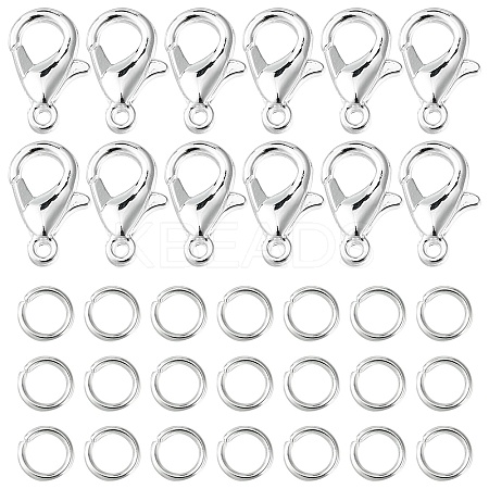 50Pcs Zinc Alloy Lobster Claw Clasps FIND-YW0003-98S-1