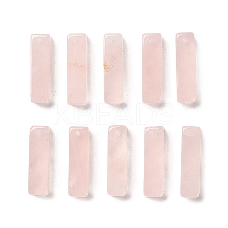 Natural Rose Quartz Pendants G-L593-01A-1