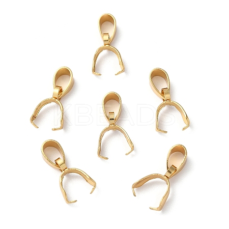 201 Stainless Steel Pendant Pinch Bails STAS-P223-16G-B-1