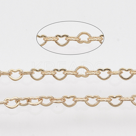 Soldered Brass Heart Chains CHC-T008-03LG-1