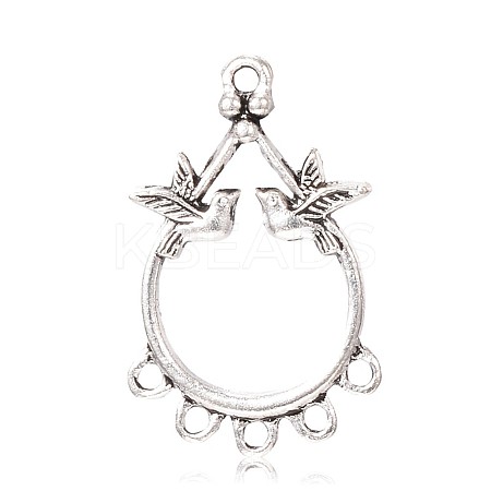 Tibetan Style Alloy Chandelier Components Links PALLOY-K209-02A-AS-1