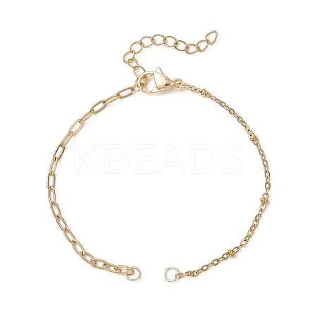 304 Stainless Steel Cable Chain Satellite Chain Bracelet Making AJEW-JB01515-02-1
