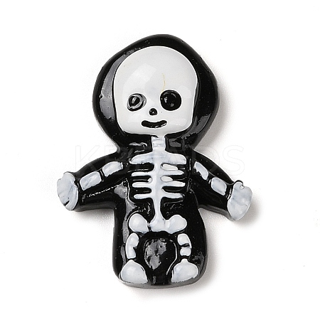 Skeleton Halloween Opaque Resin Decoden Cabochons RESI-R446-01E-1