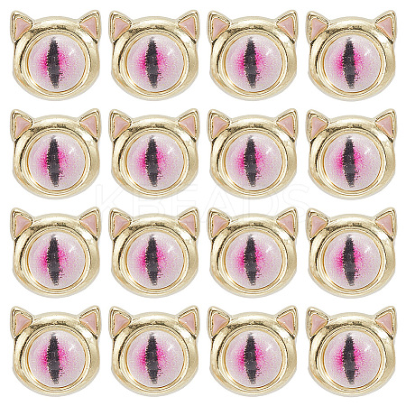 16Pcs Alloy Resin Beads FIND-SC0015-38-1