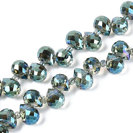 Transparent Glass Beads Strands GLAA-T006-14A-1