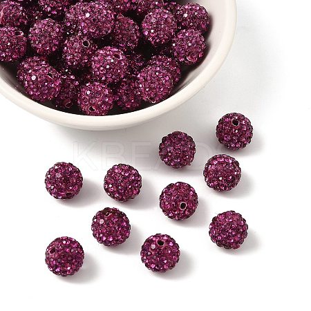 Pave Disco Ball Beads RB-H258-10MM-502-1