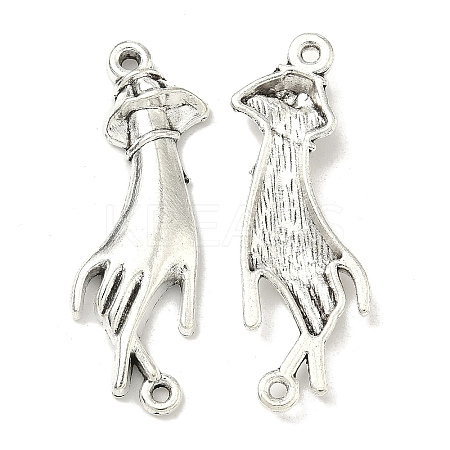 Tibetan Style Zinc Alloy Links connectors X-TIBEP-R334-233AS-RS-1
