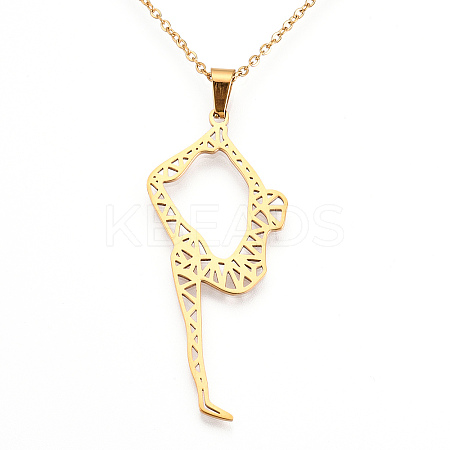 201 Stainless Steel Pendant Necklaces LS-NJEW-S105-JN617-45-2-1