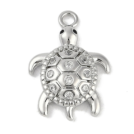 Brass Micro Pave Cubic Zirconia Pendants KK-I719-33P-1