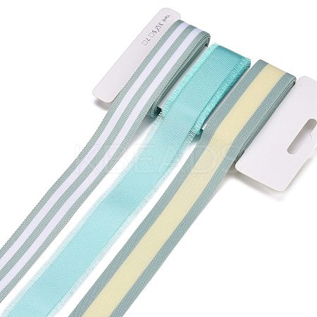 9 Yards 3 Styles Polyester Ribbon SRIB-A014-C06-1