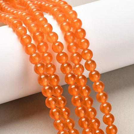 Natural & Dyed Malaysia Jade Bead Strands G-A146-6mm-A07-1